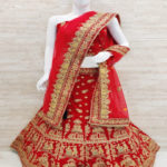 Red Wedding themed Lehenga